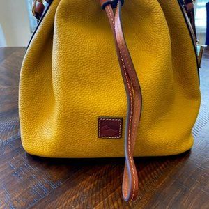 Dooney & Bourke leather drawstring bag